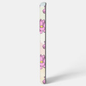 ピンクの蓮の花アート SAMSUNG GALAXYケース (裏面横)