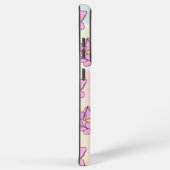 ピンクの蓮の花アート SAMSUNG GALAXYケース (右側面)