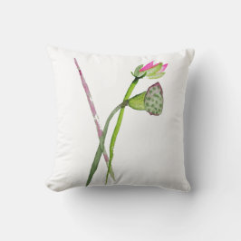 ピンクの蓮の花禅宗美術 クッション