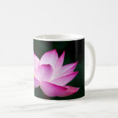 ピンクの蓮の花 コーヒーマグカップ (正面右)