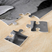 ピンクの蓮の花 ジグソーパズル (側面)