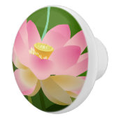 ピンクの蓮の花 セラミックノブ (右)