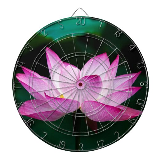 ピンクの蓮の花 ダーツボード (正面)