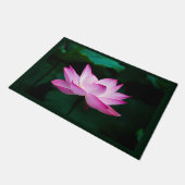 ピンクの蓮の花 ドアマット (アングル)