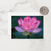 ピンクの蓮の花 ノートカード (正面/裏面インサイチュ)