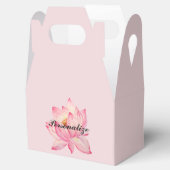 ピンクの蓮の花 フェイバーボックス (オープン)