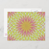 ピンクの蓮の花 ポストカード (正面/裏面)