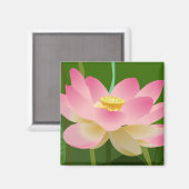 ピンクの蓮の花 マグネット (正面/裏面)