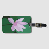 ピンクの蓮の花 ラゲッジタグ (正面横)