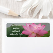 ピンクの蓮の花 ラベル (インサイチュ)
