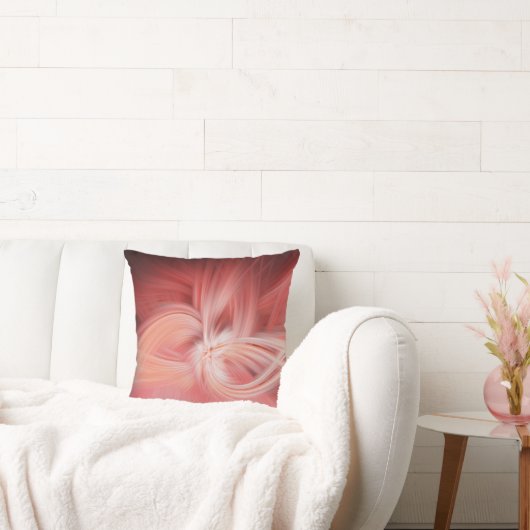 ピンクの蓮エレガントのモダン抽象芸術光パターン クッション (ソファ)