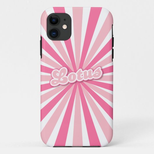 ピンクの蓮 Case-Mate iPhoneケース (裏面)