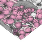 ピンクの薄紫園の鳥 テーブルクロス (アングル)