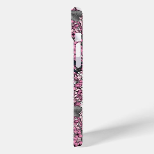 ピンクの薄紫園の鳥 Case-Mate iPhoneケース (裏面 / 左)