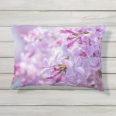 ピンクの薄紫花 アウトドアクッション (裏面)