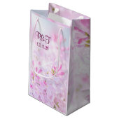 ピンクの薄紫花 スモールペーパーバッグ (裏面アングル)