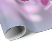 ピンクの薄紫花 ラッピングペーパー (ロールコーナー)