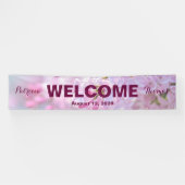 ピンクの薄紫花 横断幕 (横)