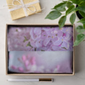 ピンクの薄紫花 薄葉紙 (ギフト)