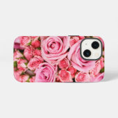 ピンクの薔薇の花束 iPhoneケース (裏面横)