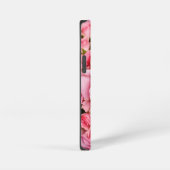 ピンクの薔薇の花束 iPhoneケース (右側面)