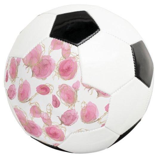 ピンクの薔薇 サッカーボール (3/4)