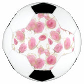 ピンクの薔薇 サッカーボール (正面)