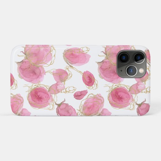 ピンクの薔薇 Case-Mate iPhoneケース (裏面(横))
