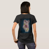 ピンクの薔薇 Tシャツ (裏面フル)