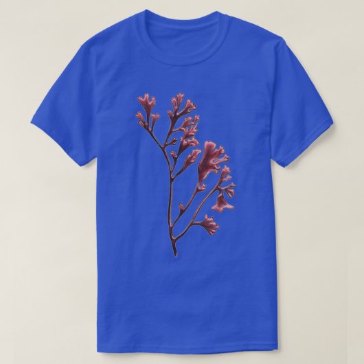 ピンクの藻 Tシャツ (デザイン正面)