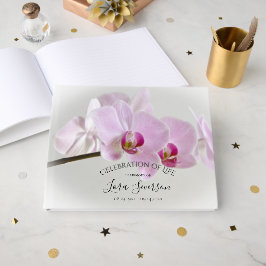 ピンクの蘭が生き物の幹お祝いに ゲストブック