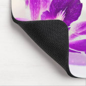 ピンクの蘭とロウソク マウスパッド (コーナー)