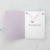 ピンクの蘭と蝶考えるの香り カード (内部)