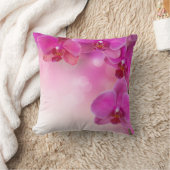 ピンクの蘭のクッションの装飾用クッション クッション (ブランケット)