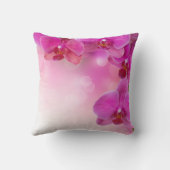 ピンクの蘭のクッションの装飾用クッション クッション (裏面)