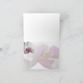 ピンクの蘭のサンキューカード サンキューカード (内部)