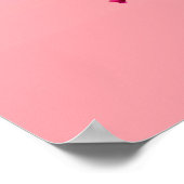 ピンクの蘭のポスター ポスター (角)