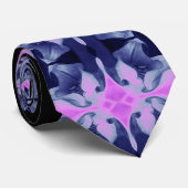 ピンクの蘭のモザイクタイ ネクタイ (ロール)