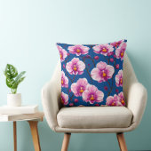 ピンクの蘭の模様 クッション (椅子)