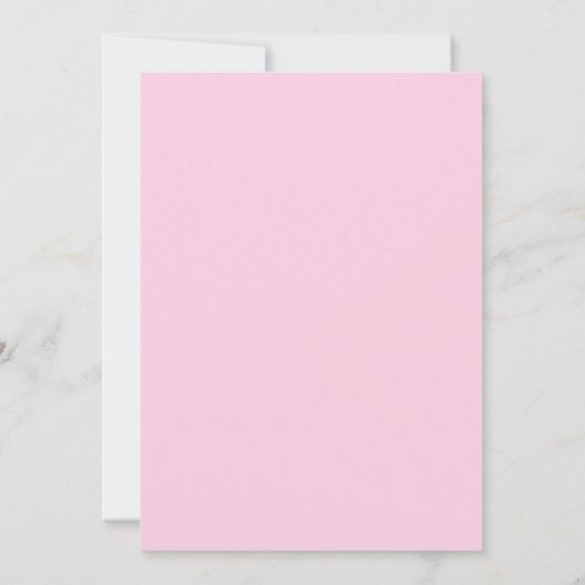 ピンクの蘭の水彩画 スペラッシュ セーブ・ザ・デート (裏面)