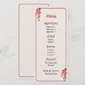 ピンクの蘭の滝 メニュー (正面/裏面)