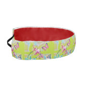 ピンクの蘭の花と蝶のスケッチ アスレチックヘッドバンド (左)