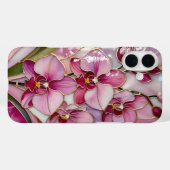 ピンクの蘭の花のスマホケース　おしゃれ Case-Mate iPhoneケース (裏面 (横))