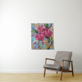 ピンクの蘭の花の絵 タペストリー (インサイチュ)