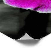 ピンクの蘭の花の部分色 ポスター (角)