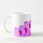 ピンクの蘭の花束 コーヒーマグカップ (左)