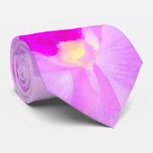 ピンクの蘭の花束 ネクタイ (ロール)