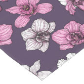 ピンクの蘭の花 ショートテーブルランナー (コーナー)