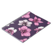 ピンクの蘭の花 ノートブック (左側)