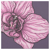 ピンクの蘭の花 ファブリック (クローズアップ)